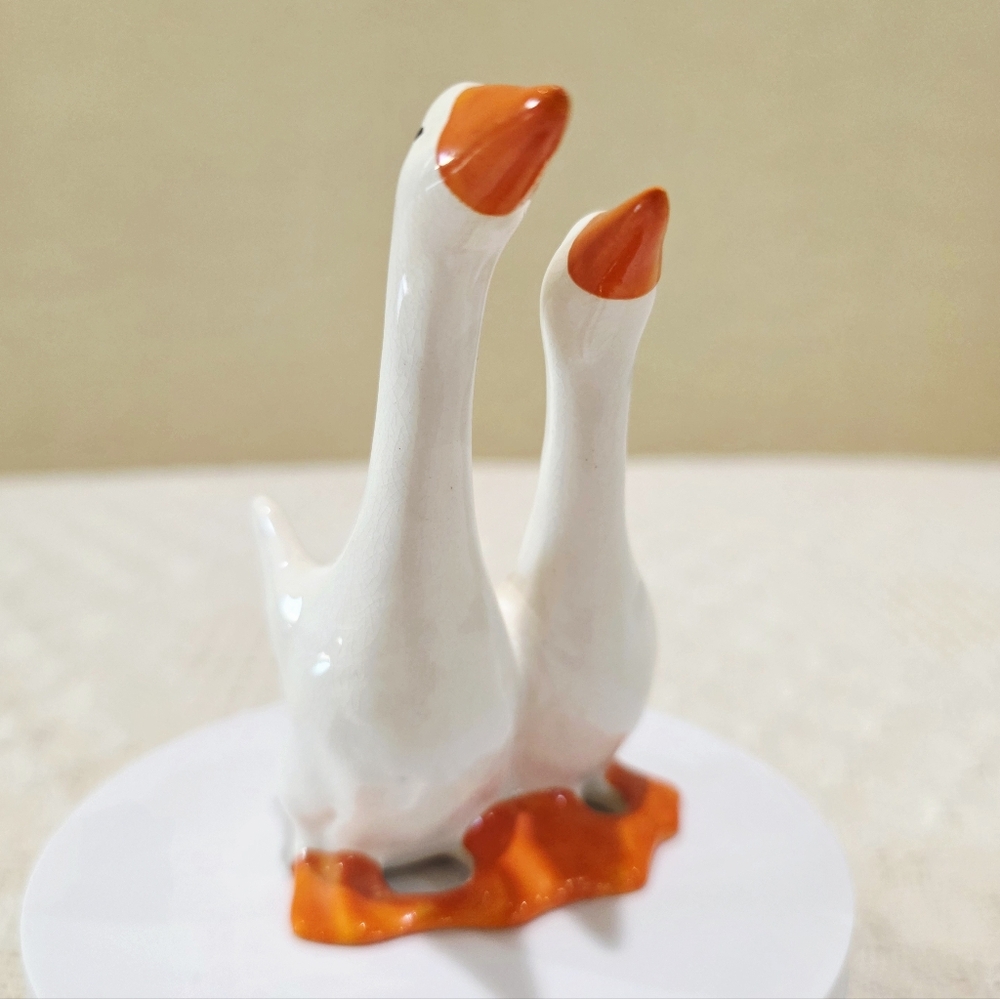 1940's Beswick England Two Geese Mom Dad #820 by Arthur Gredington - Picture 7 of 12